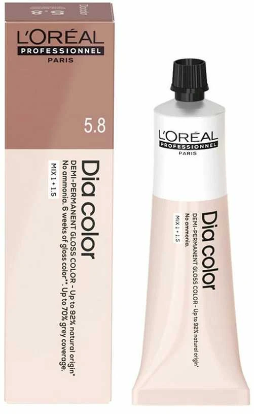 L'oreal Professionnel Dia Color plaukų dažai ir pakuotė