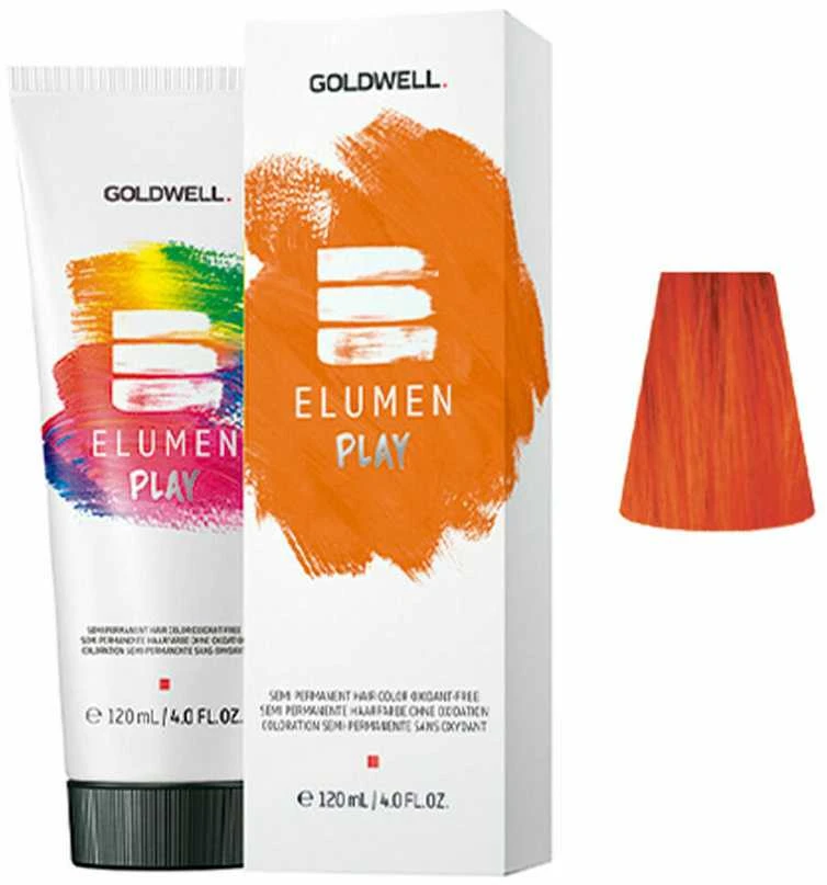 Goldwell ELUMEN PLAY oranžiniai dažai su pakuote