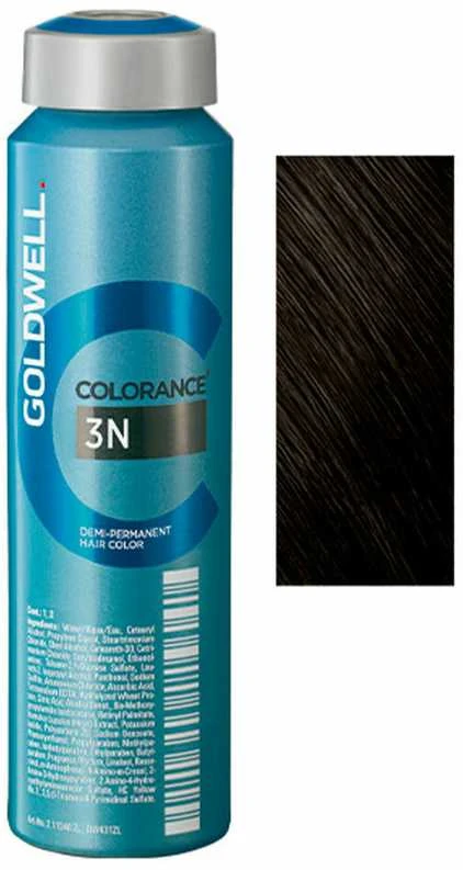 Goldwell Colorance 3N plaukų dažai su spalvos pavyzdžiu