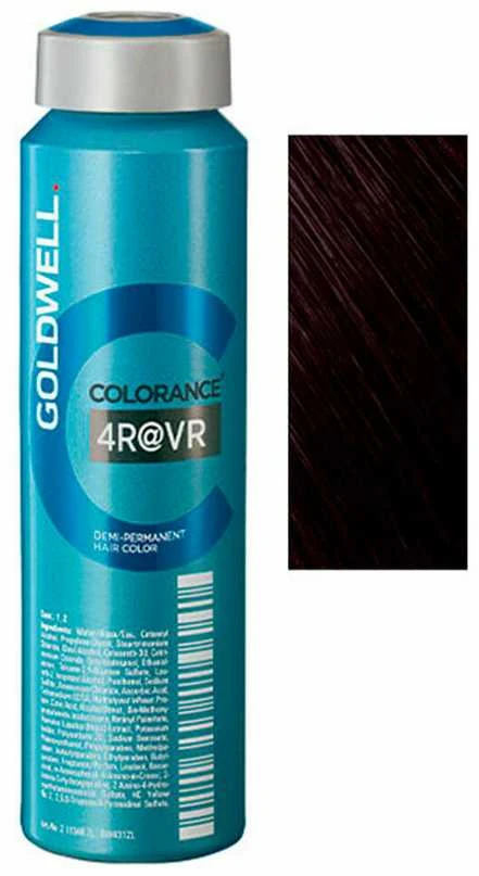 Goldwell Colorance 4R@VR dažų buteliukas su atspalvio pavyzdžiu