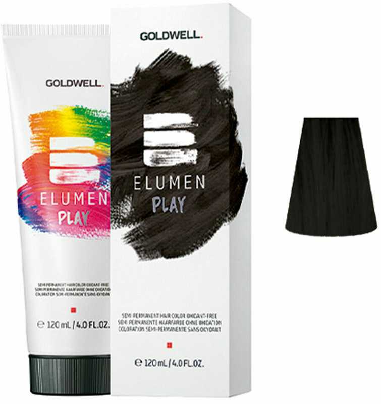 Goldwell Goldwell, Elumen Play, pusiau ilgalaikiai plaukų dažai, Juodas, 120 ml Unisex