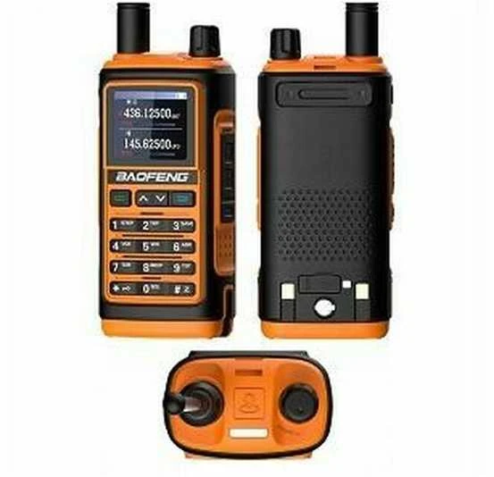Dvipusio Ryšio Radijas - BAOFENG UV-17E WALKIE-TALKIE 5W VOX 10 km nuotolis 1800 mAh baterija oranžinė