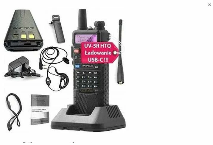 Baofeng UV-5R HTQ 3800mAh USB-C racija