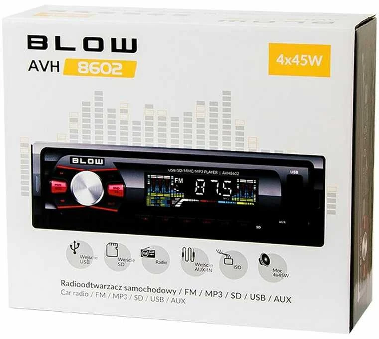 Automagnetola BLOW 78-268 radijas AVH-8602 MP3/USB/SD/MMC