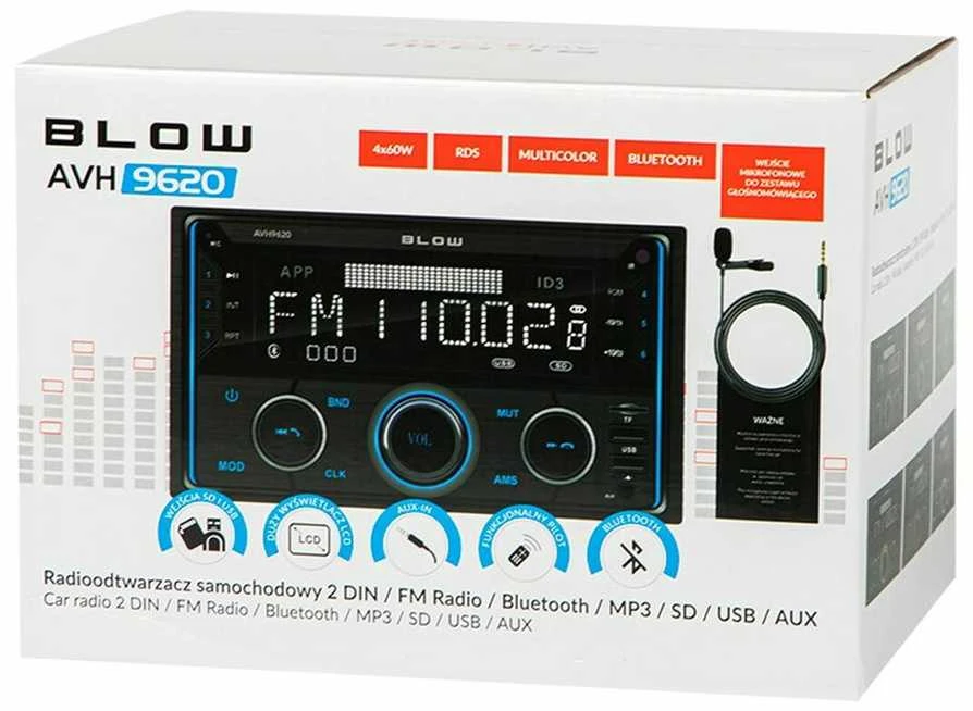 Automagnetola Radijas BLOW AVH-9620 2DIN