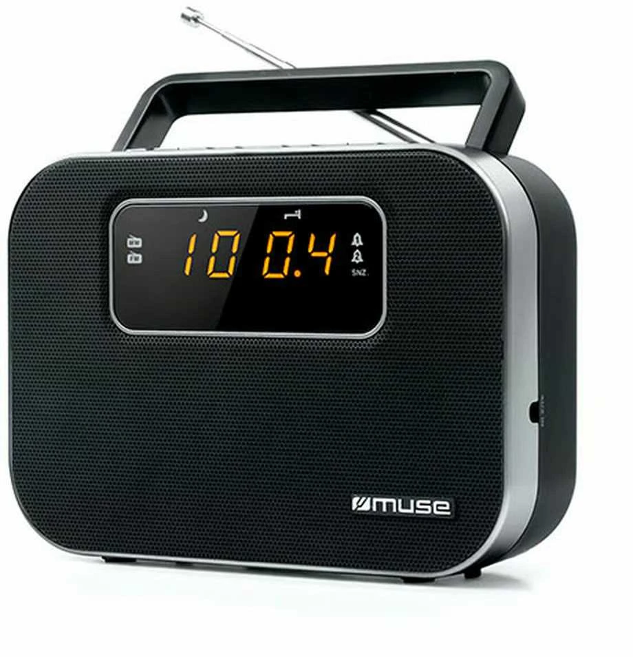 Muse Mūza | M-081R | Signalizacijos funkcija | 2 juostų PLL nešiojamas radijas | Juodas