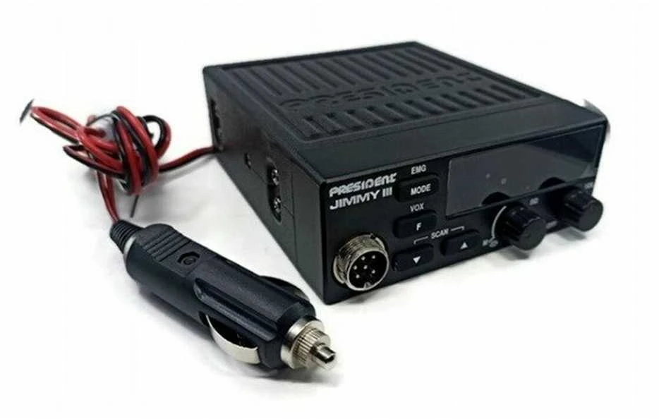 President Jimmy III AM/FM CB radio Juodas