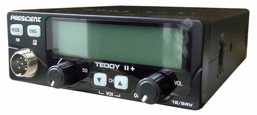 President Teddy II+ AM/FM CB radio Juodas