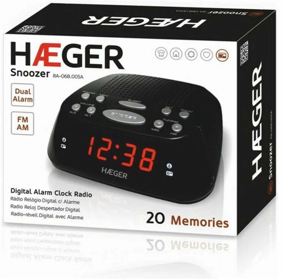 Radijo žadintuvas Haeger RA-06B.005B Snoozer Radio