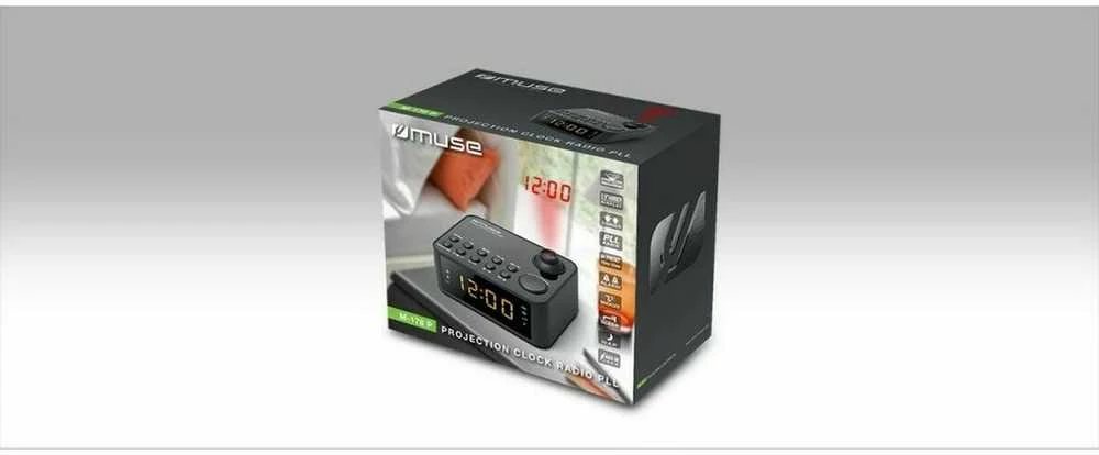 Muse | Clock radio | M-178P | Juodas