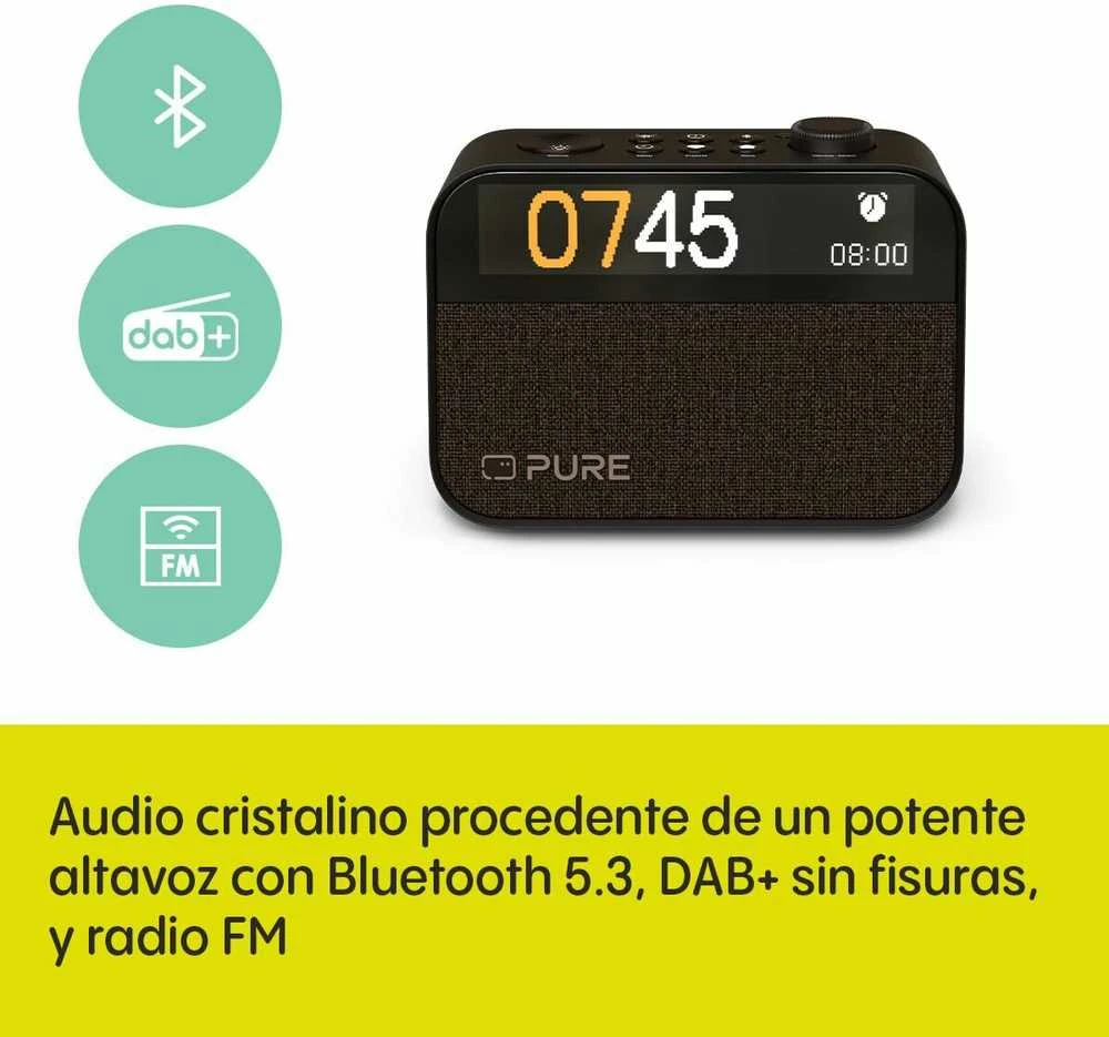 Radijo imtuvas su laikrodžiu Pure PURE MOMENT