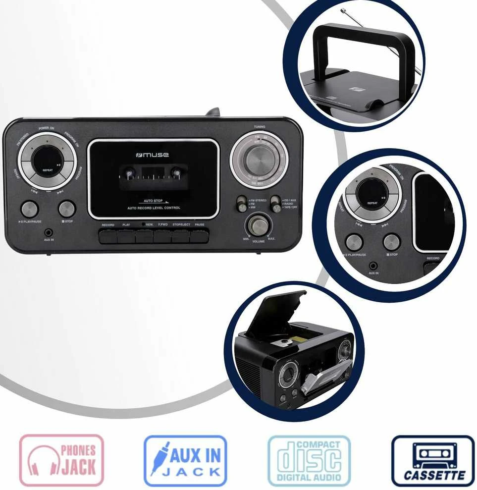 Magnetola Muse M-182 RDC radio Cassette
