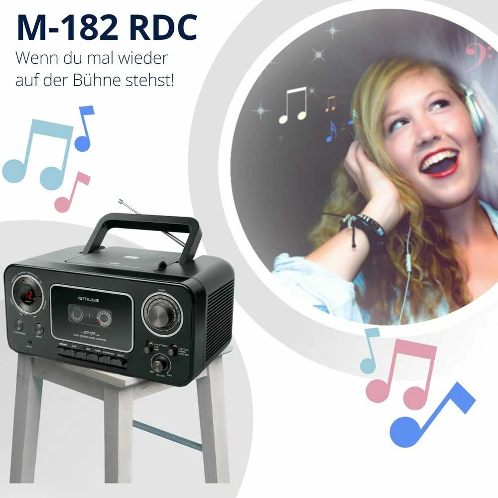 Magnetola Muse M-182 RDC radio Cassette