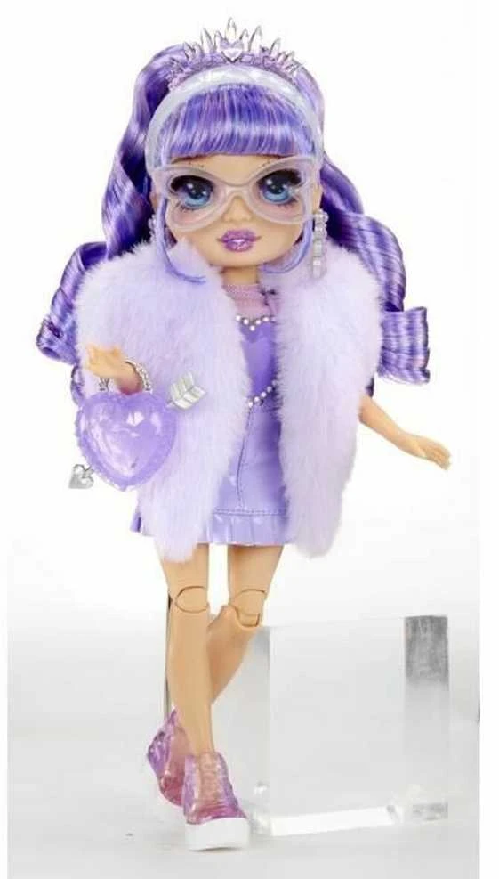 MGA Lėlė 121404-EUC Rainbow High Creative Crystals mados lėlė - violetinė