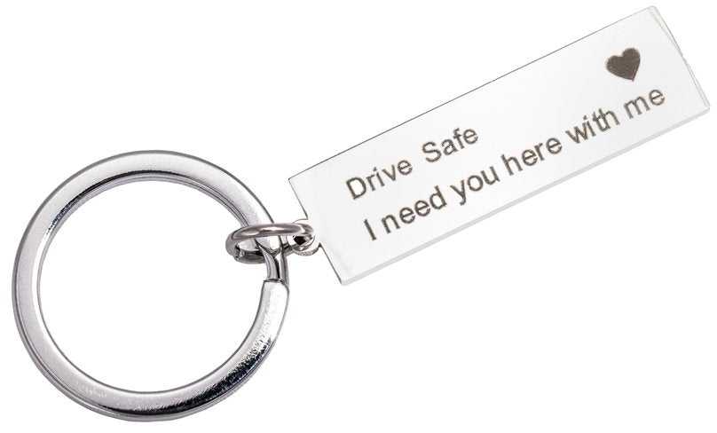 Raktų pakabukas su plokštele Drive Safe