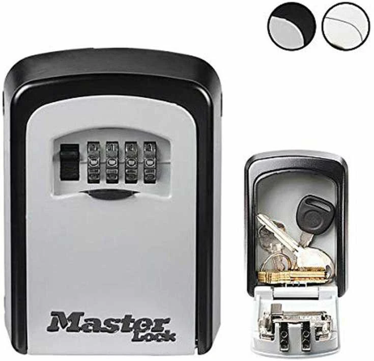 Master Lock Skaitmeninis sieninis seifas raktams su kodiniu užraktu, pakabinamas