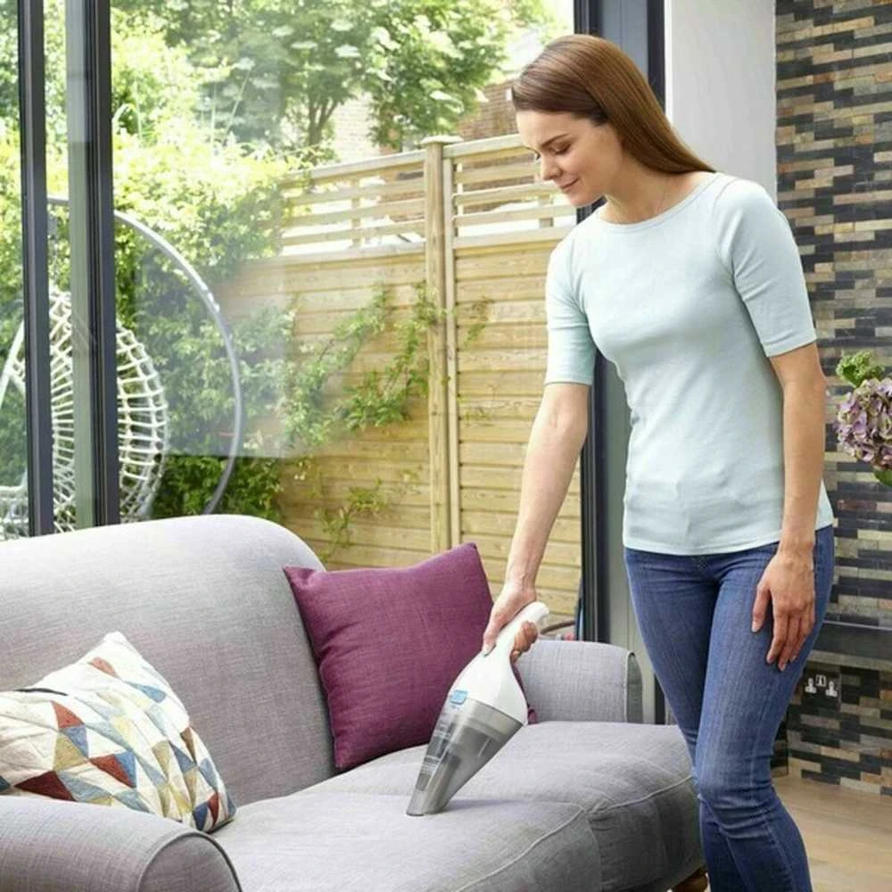 Rowenta Juodas & Decker Nešiojamas Dulkių Siurblys - Juodas & Decker NVC115JL 0,325L 3,6V Ličio Jonų Pilka/Balta