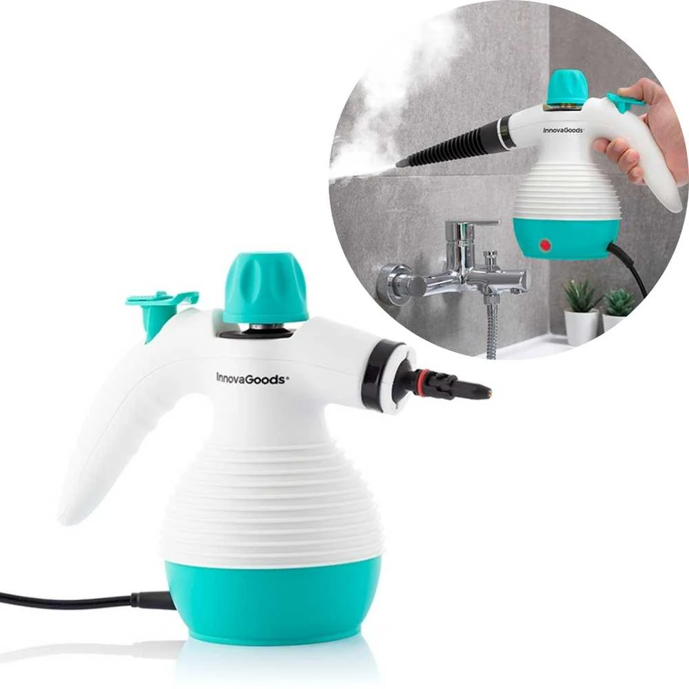 Garų valytuvas Universalus „9 viename“ rakinis garintuvas su priedais INNOVAGOODS STEANY 0,35 L 3 bar1000W