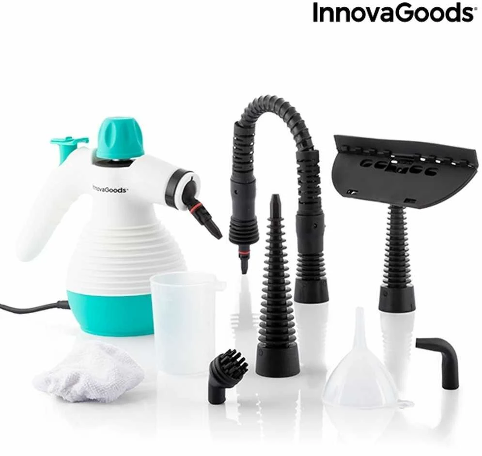 Garų valytuvas Universalus „9 viename“ rakinis garintuvas su priedais INNOVAGOODS STEANY 0,35 L 3 bar1000W