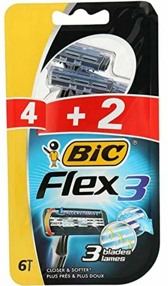 "Bic Flex 3" 3 vnt skutimosi peiliukai