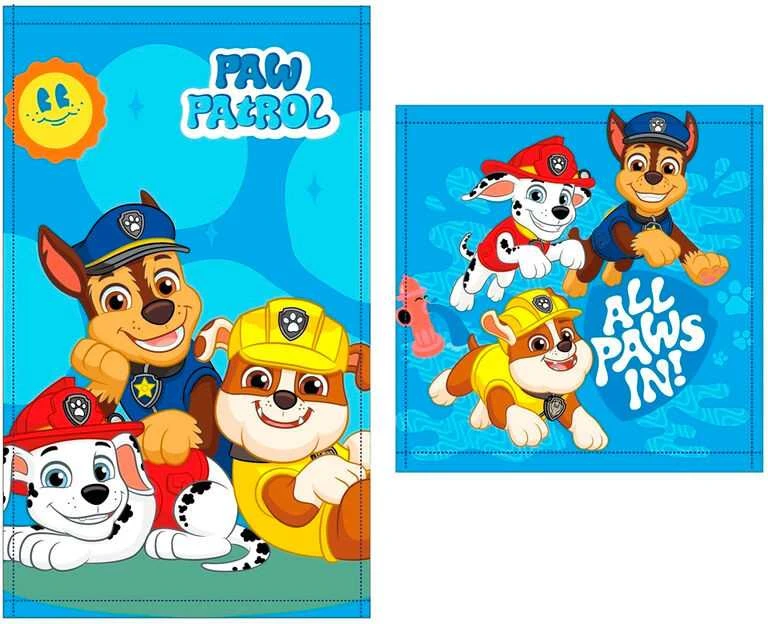 Rankšluostis Spin Master Paw Patrol set 2 cotton bath towels