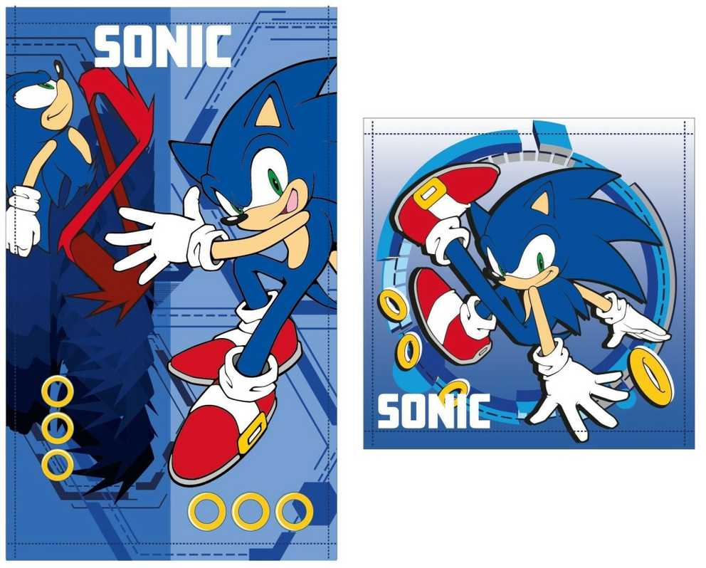 Rankšluostis Sega Sonic The Hedgehog set 2 cotton bath towels