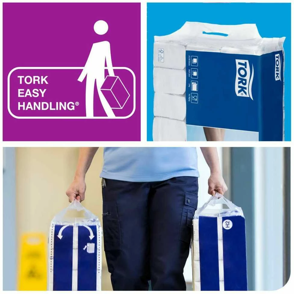 Lapelinis rankšluostinis popierius Tork Premium Extra Soft H2, 2 sl., 100 lap., 34x21,2cm, P,21vnt