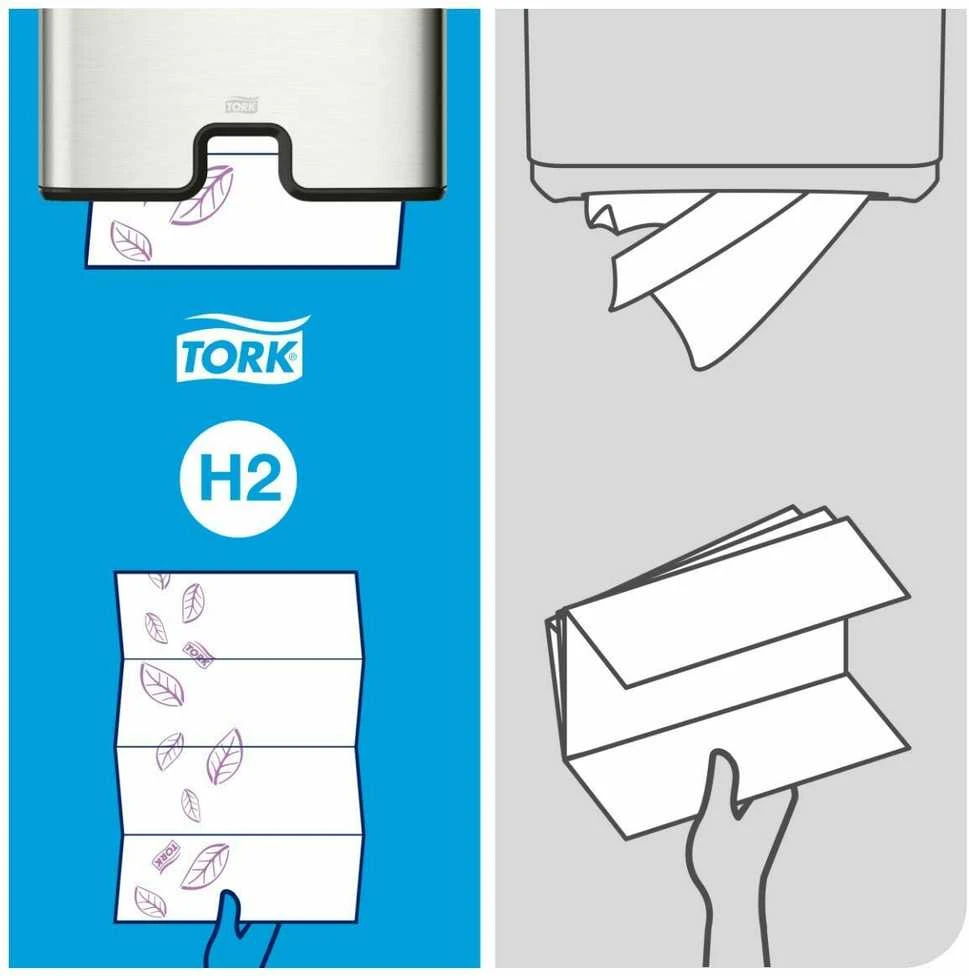 Lapelinis rankšluostinis popierius Tork Premium Extra Soft H2, 2 sl., 100 lap., 34x21,2cm, P,21vnt