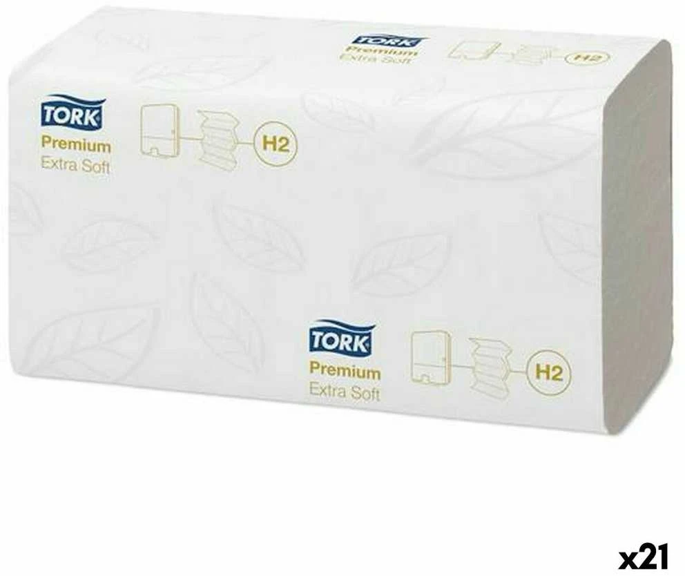 Lapelinis rankšluostinis popierius Tork Premium Extra Soft H2, 2 sl., 100 lap., 34x21,2cm, P,21vnt