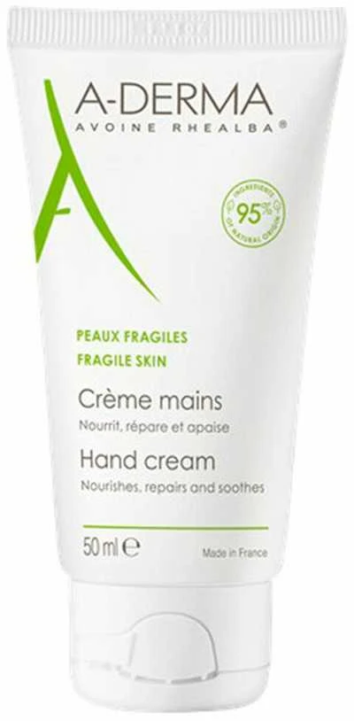 A-Derma Moisturizing Hand And Nail Kreminis 2 x, 50 ml