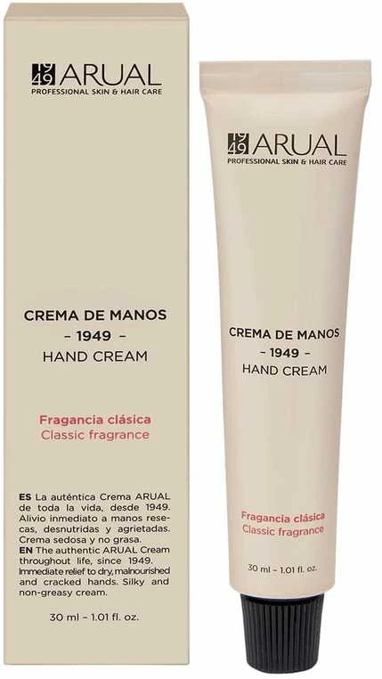 "Arual 1949 Classic" klasikinio aromato rankų kremas 30ml