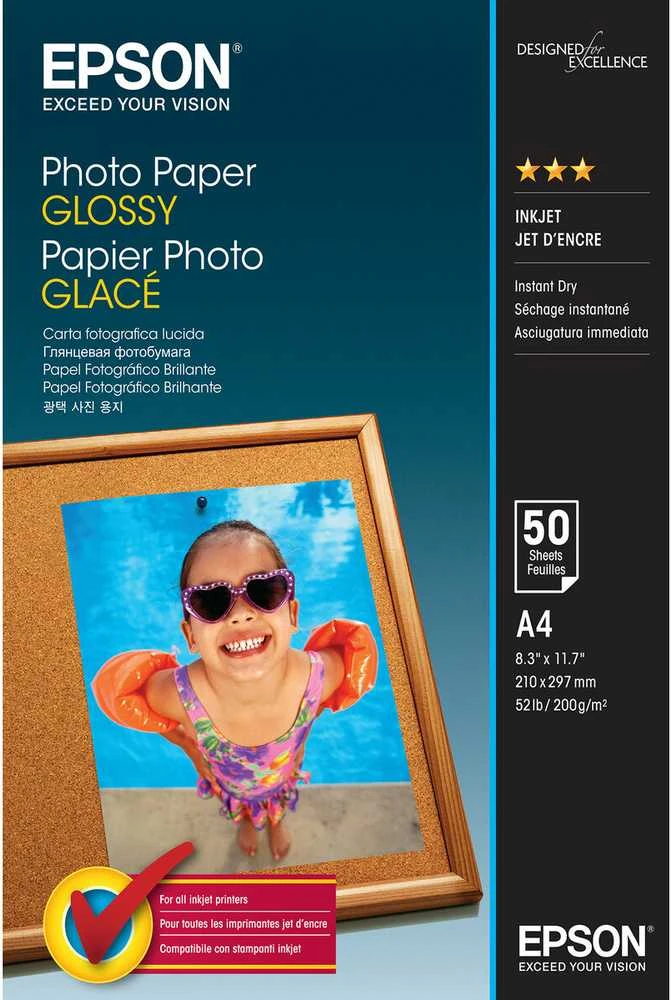 EPSON Photo Paper Glossy A4 50 lapų