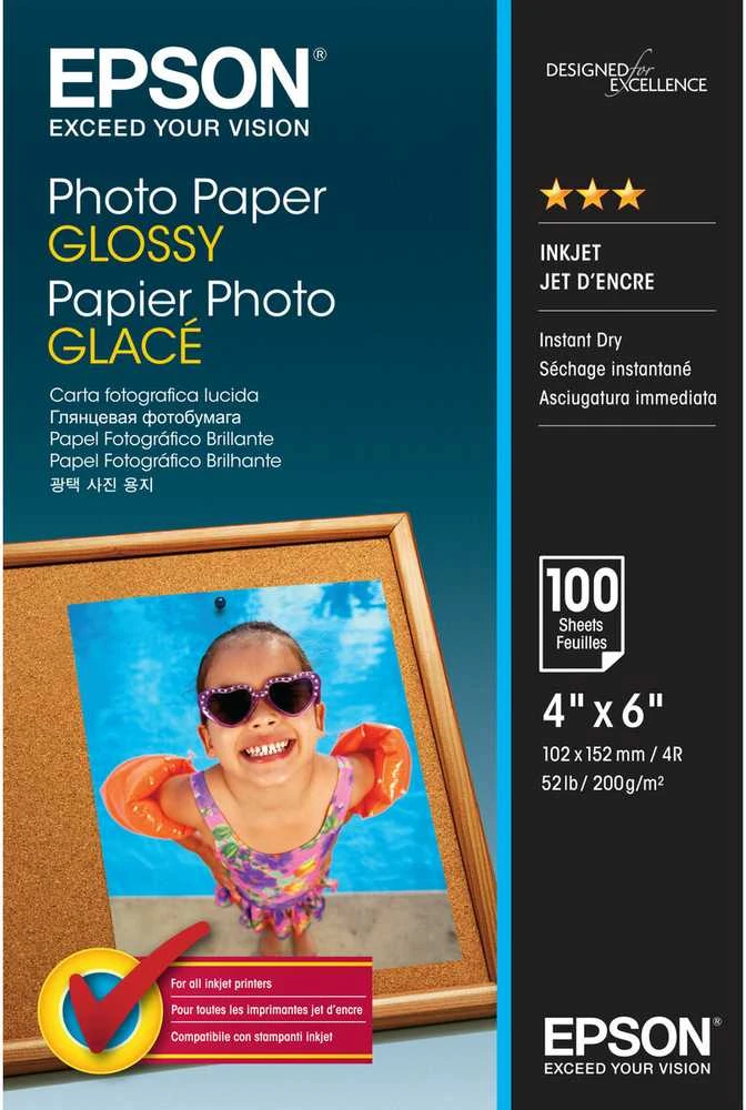 EPSON fotopopierius Blizgus 10x15cm 100 sh