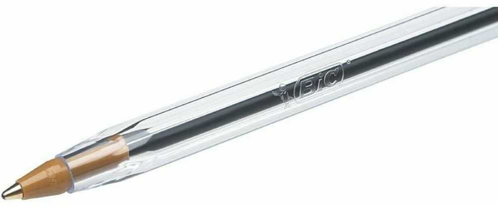 Rašiklis - BIC - 5 vnt. - Kristalas - Juoda rašalo spalva - Vidutinė atrama - Plastikas - Rašymas - Redagavimas