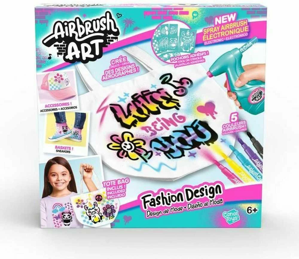 Airbrush Plush Rašymo rinkinys Canal Toys Airbrush Art