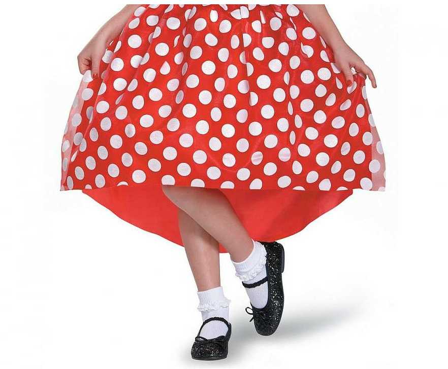 Raudonas Disney Minnie kostiumas 3-4 metų vaikams