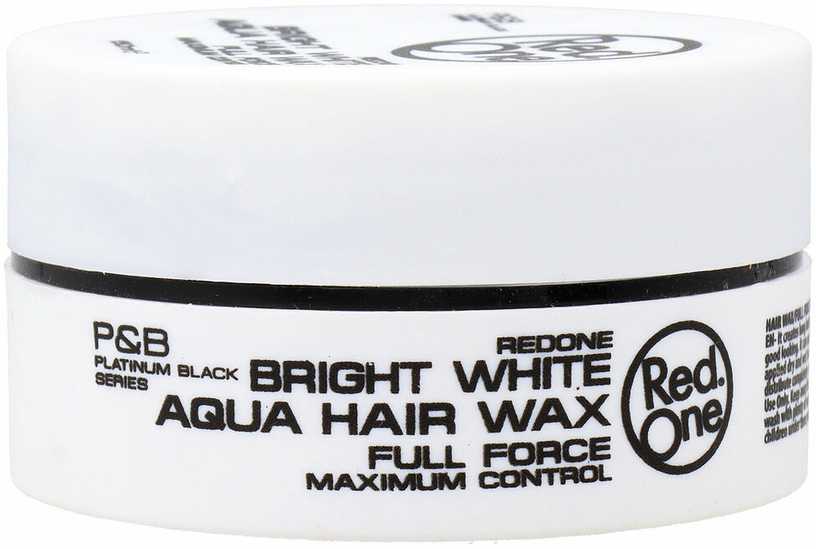 Red One Raudona One Aqua Hair Gel Wax Full Force Bright Baltas plaukų vaškas 150ml