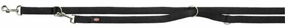 TRIXIE Premium pritaikomas pavadys, dvisluoksnis, L-XL 2m/25mm, juodas