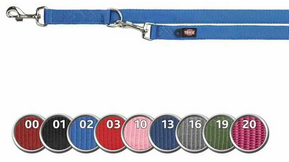 TRIXIE Premium pritaikomas pavadys, dvisluoksnis, XS 2m/10mm, mėlynas