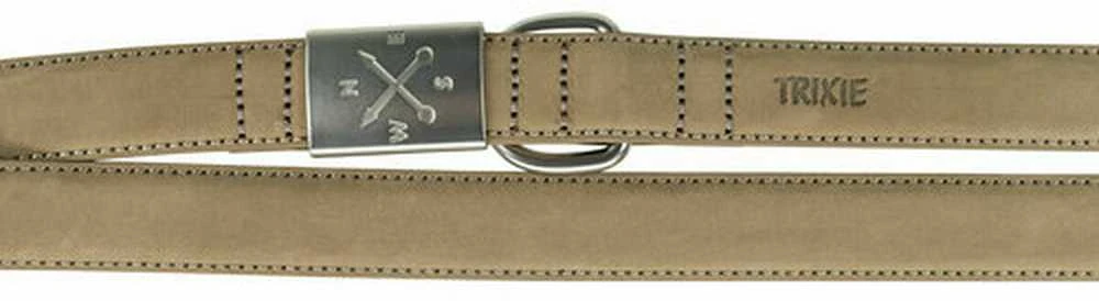TRIXIE BE NORDIC pritaikomas pavadys, oda L-XL 2m/25mm, šv. pilkas