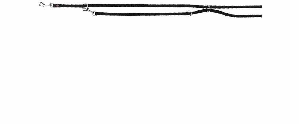 Trixie Adjustable Cavo šunų pavadėlis juodas s. SM: 2,00 m / 12 mm