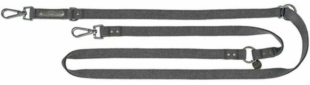 Trixie CityStyle smycz, šuniui, medvilnė, juoda, M–L: 2.00 m/20 mm