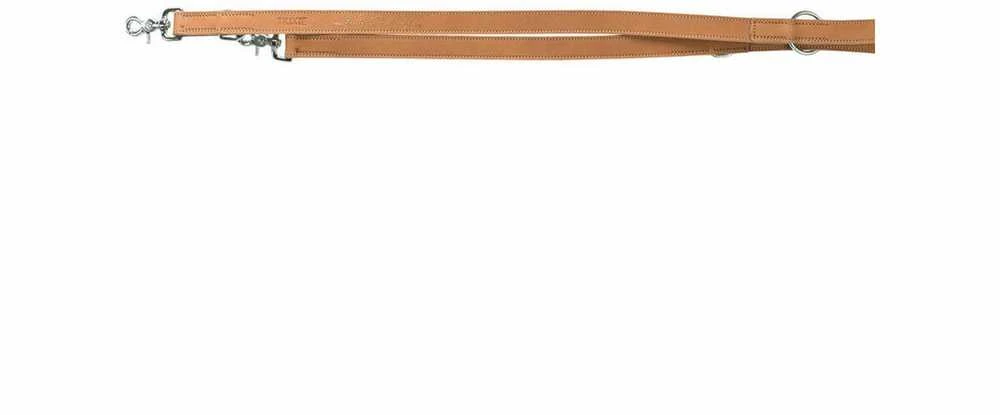 Trixie Rustic Heartbeat, reguliuojamas pavadėlis šunims, ruda, stora oda, L – XL: 2,00 m / 25 mm
