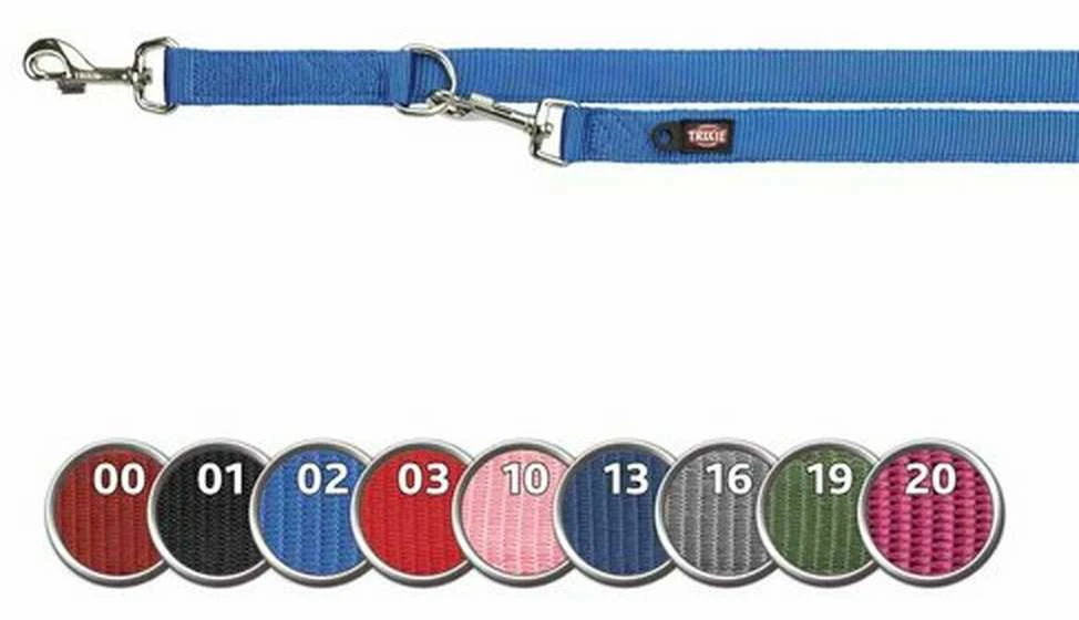 TRIXIE Premium pritaikomas pavadys, dvisluoksnis, L-XL 2m/25mm, raudonas