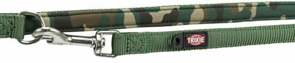 TRIXIE Premium pritaikomas pavadys, su neoprenu XS-S 2m/15mm, kamufl./miško