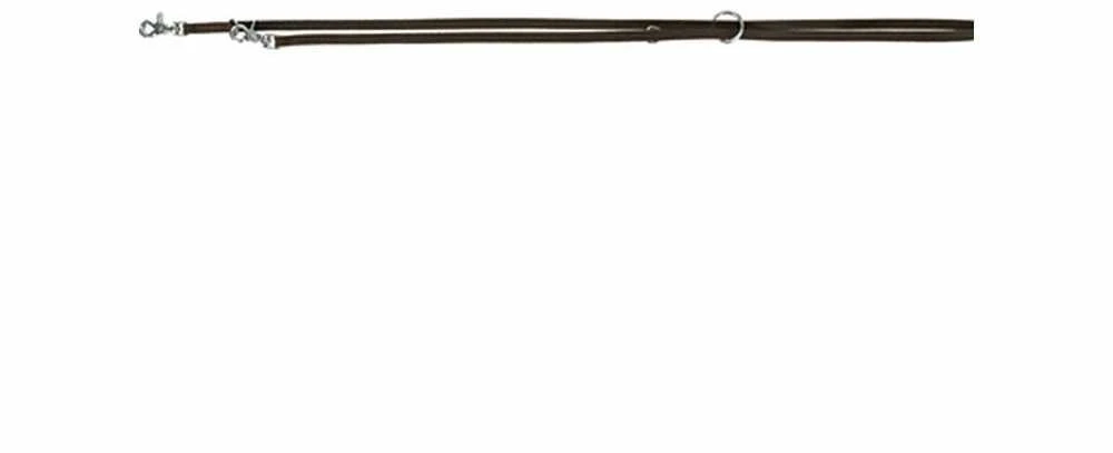 Trixie Rustic reguliuojamas pavadėlis šuniui, tamsiai ruda, XS – S: 2,00 m / 12 mm, stora oda