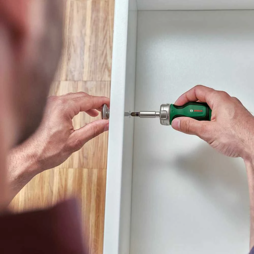 „Bosch Stubby Ratchet“ atsuktuvas, 6 antgaliai (1 dėtuvė)