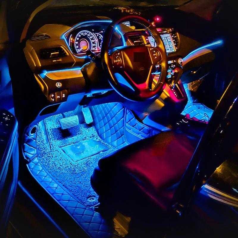 Automobilio LED apšvietimas su nuotolinio valdymo pultu