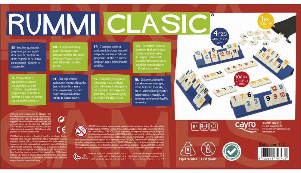 G3 Stalo žaidimas Rummy Classic kortomis