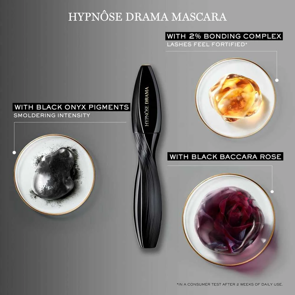 Lancome Hypnose Drama Extreme Volume Blakstienų tušas tankinantis blakstienų tušas, atspalvis: 01 Excessive Juodas, 8 ml